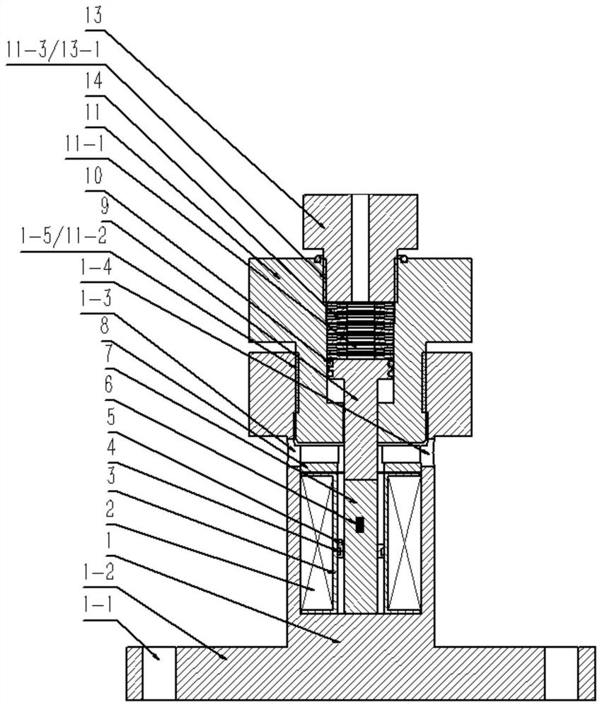 Magnetostriction material performance testing device and method