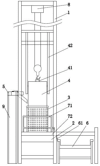 Semiautomatic settling type pickle squeezer