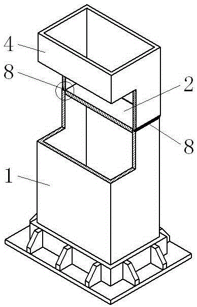 Correction method and structure of honeycomb grid column steel frame building foundation steel column