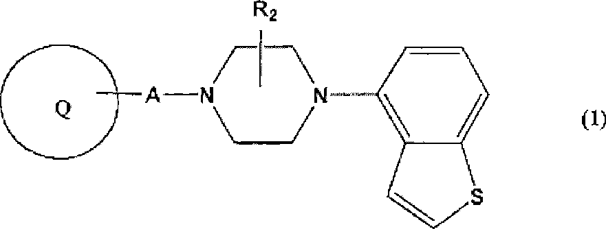 Piperazine-substituted benzothiophenes for treatment of mental disorders