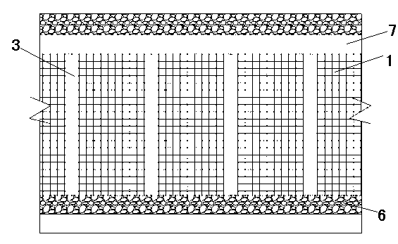 Grid framework filler wall