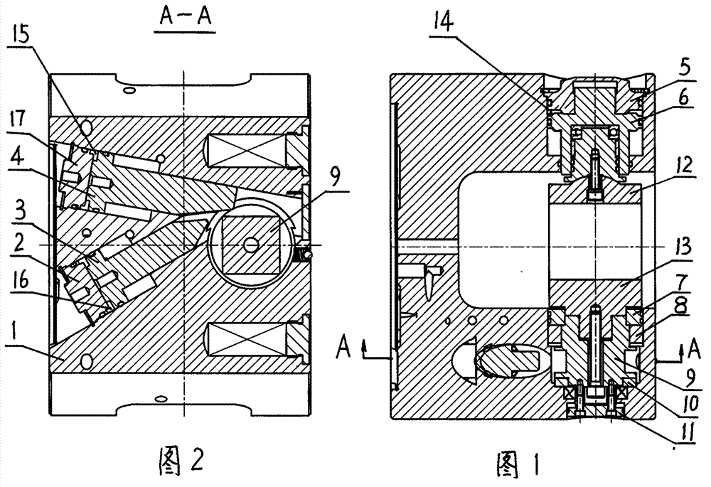 Automatic-revolving indexing machining device
