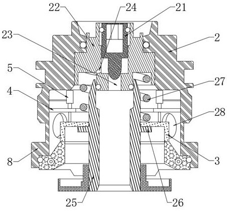 A high and low speed compression damping adjustable valve train assembly structure