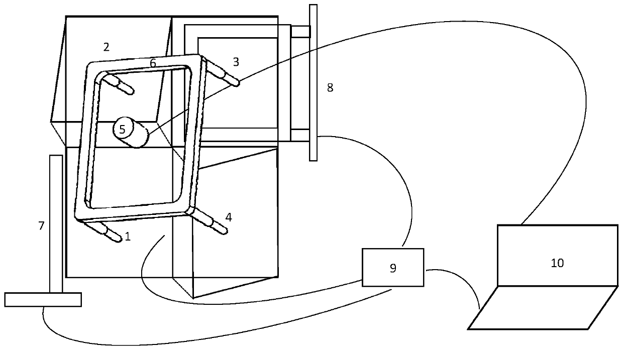 Rotary multi-environment AOI detecting device and method