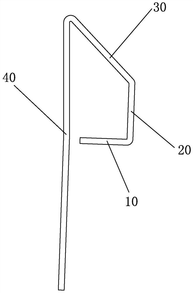 P-type folded edge bending process