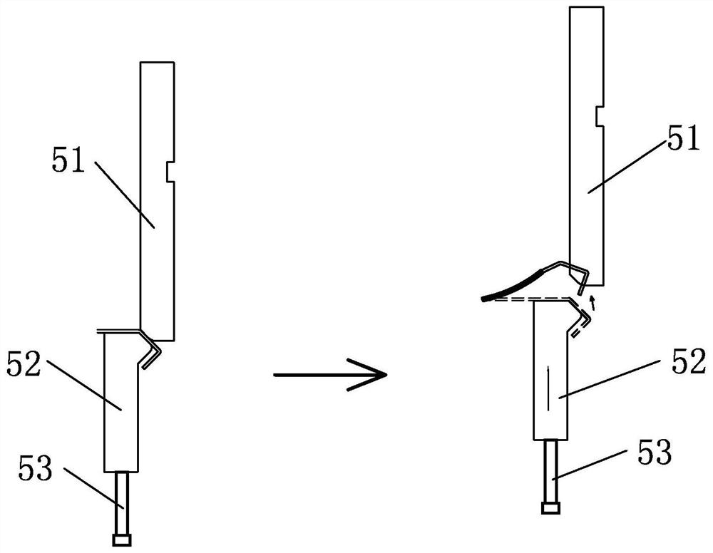 P-type folded edge bending process