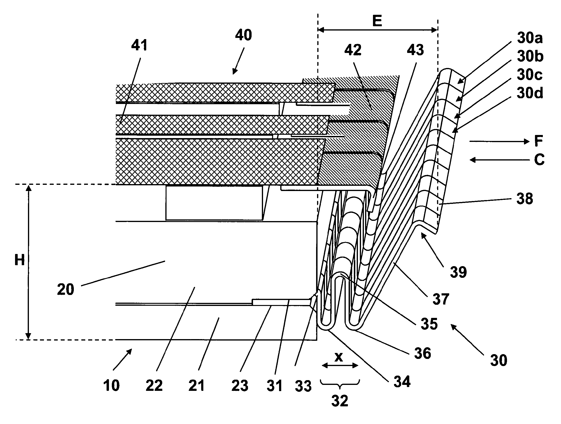 Mask support, mask assembly, and assembly comprising a mask support and a mask