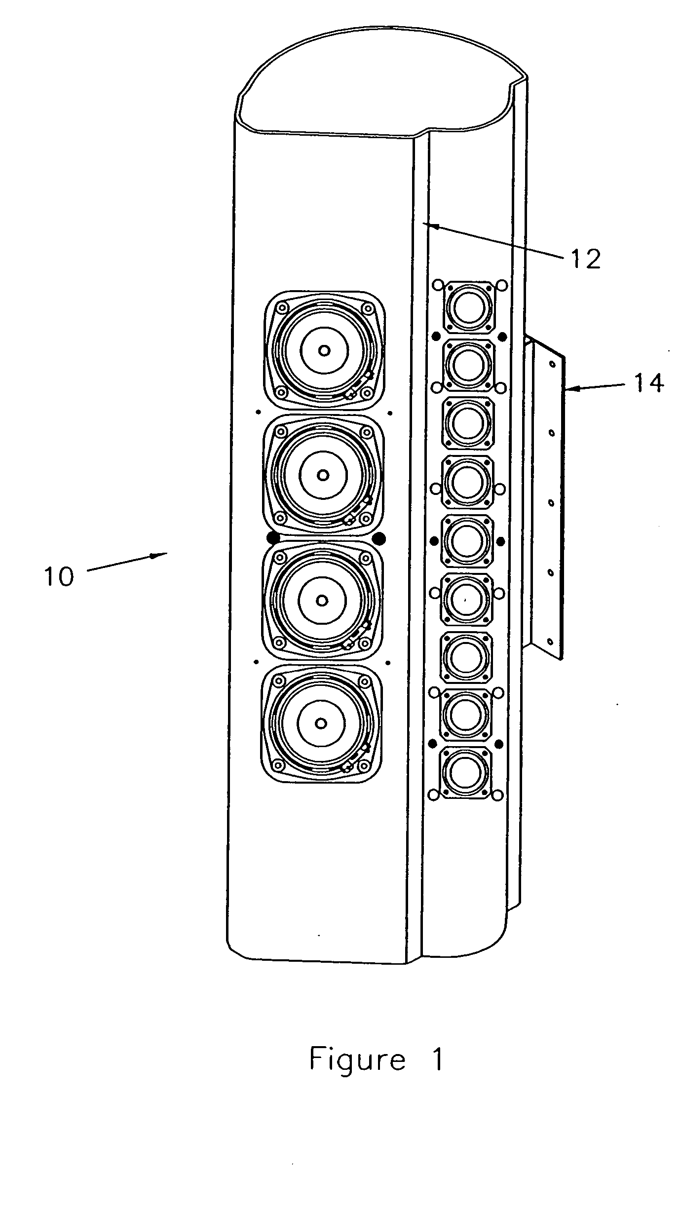 Apparatus and method for a speaker mounting system including a lightpipe and a rotating base stand
