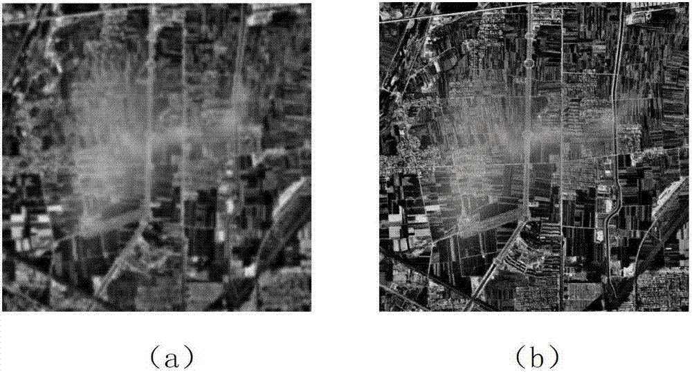 Method for fusing multispectral and full-color images with light cloud