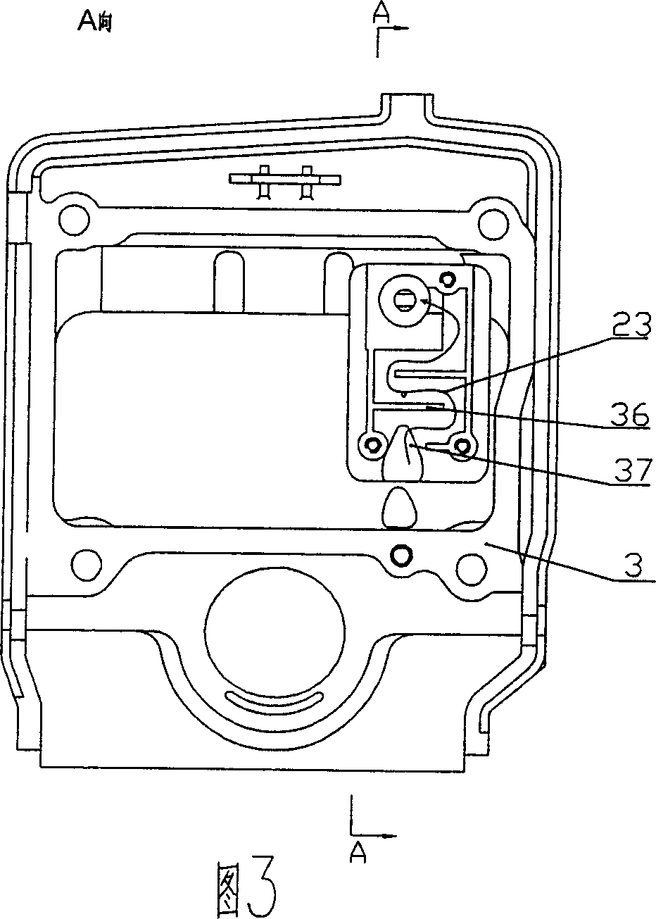 Air-exchanging structure of crank case of four-stroke engine