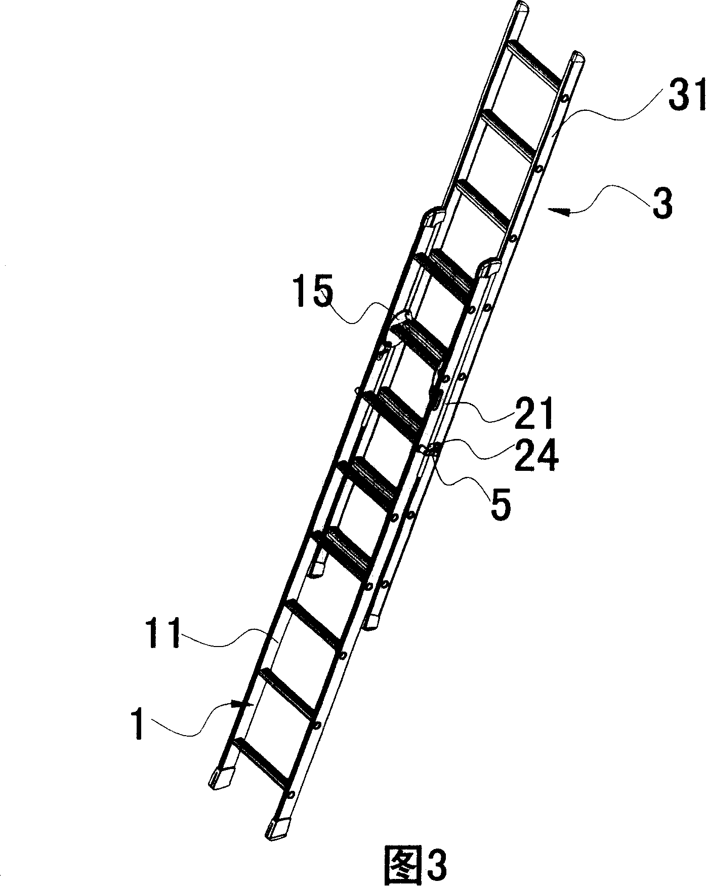 Liftable v-ladder