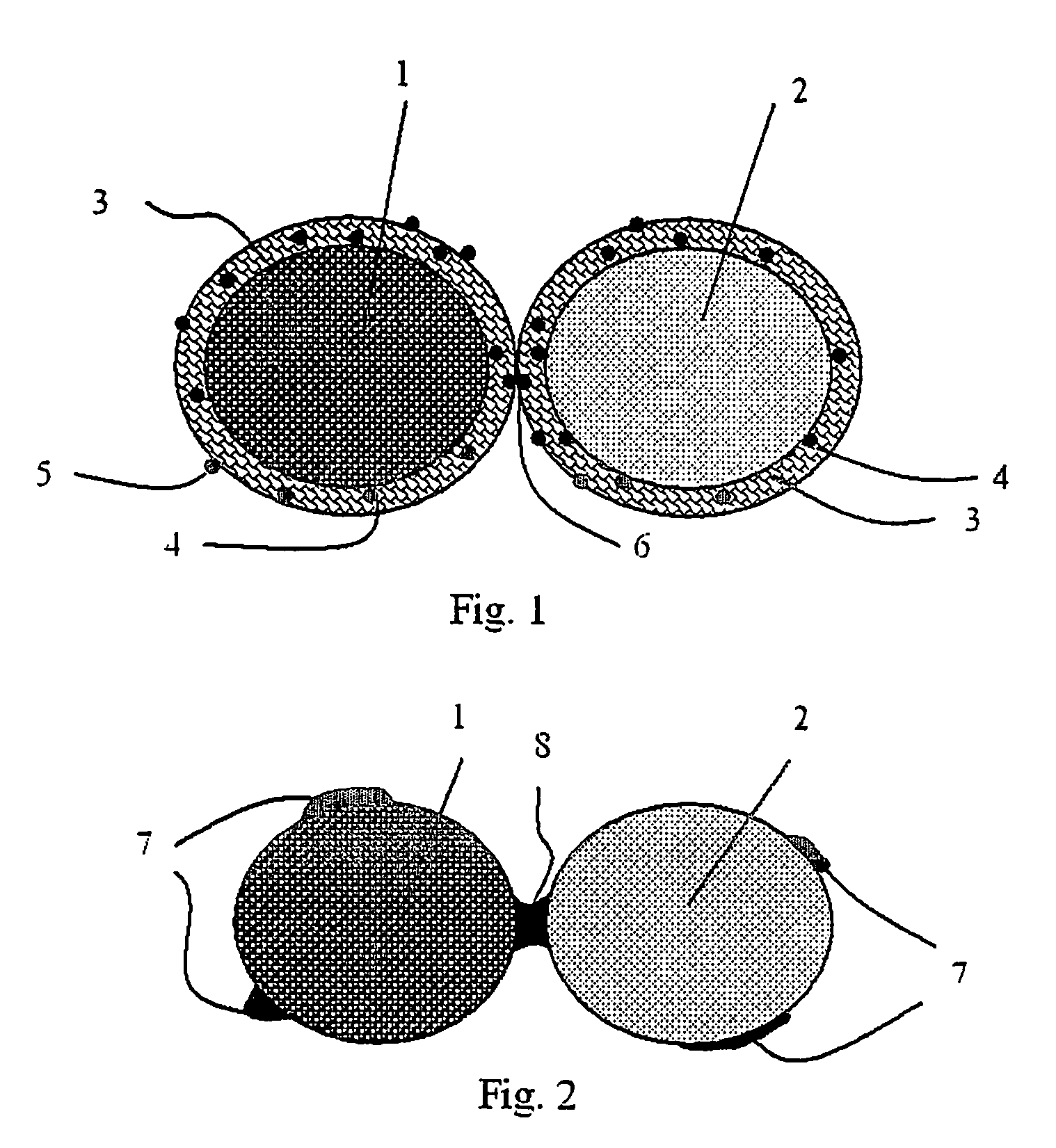 Coated powder particles for producing three-dimensional bodies by means of a layer constituting method