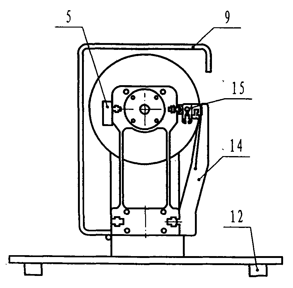 Dynamic balancing test device of rigid double-disk rotor