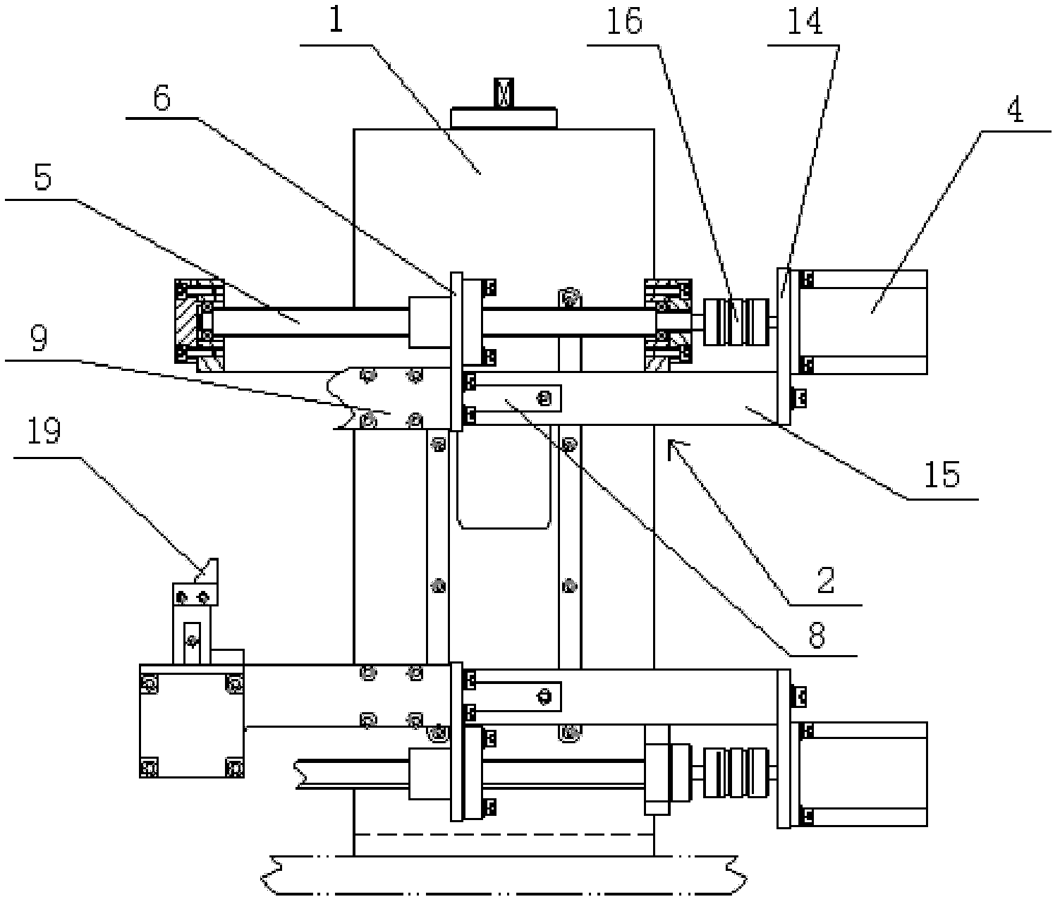 Angle pressure device on outer rotor winding machine