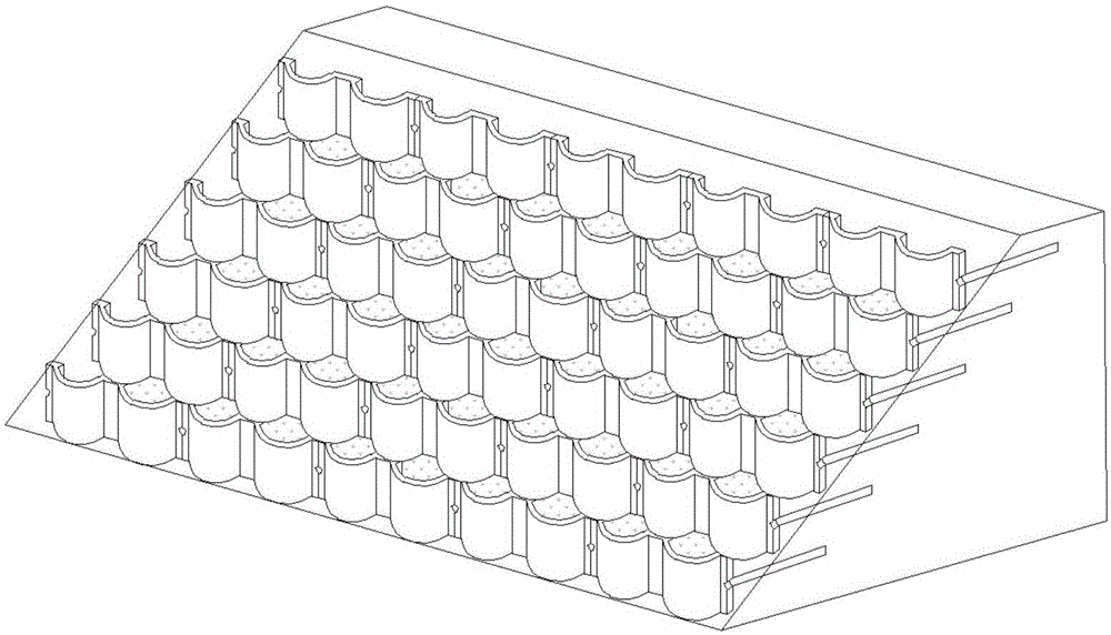 Concrete protection plate, ecological slope protection system and construction method thereof