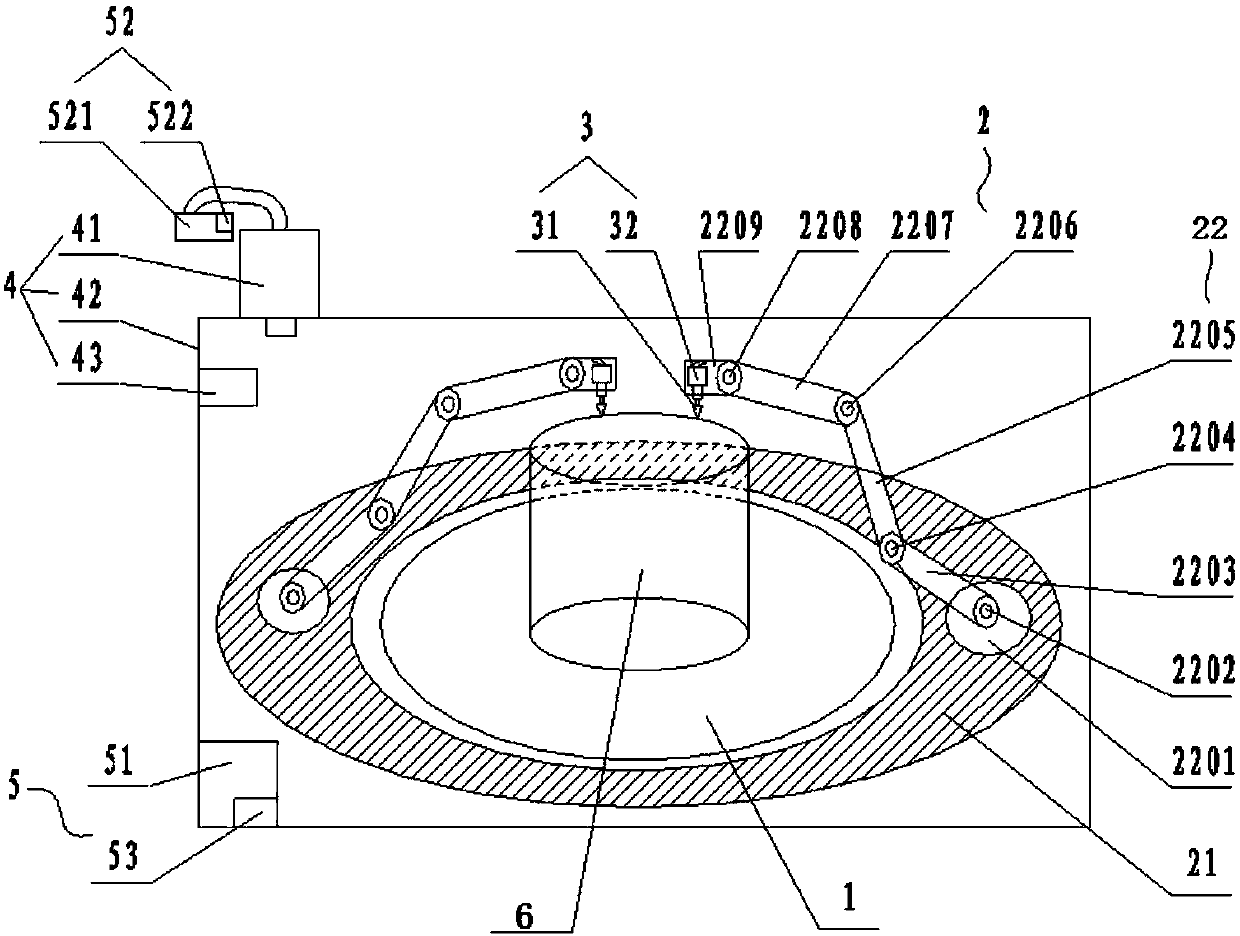 Dual-mechanical-arm type 3D printer capable of realizing 360-degree 3D rotation and printing method thereof