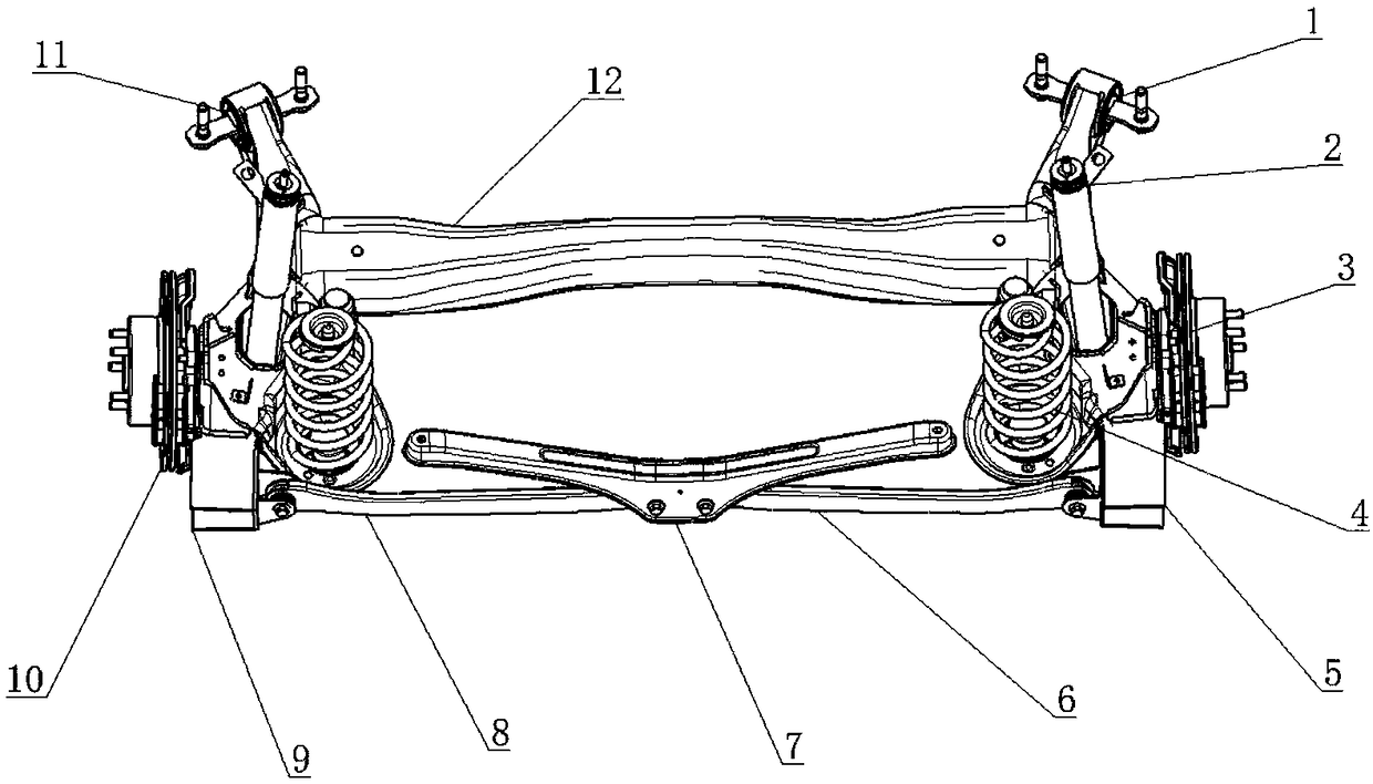 Novel torsion beam suspension system