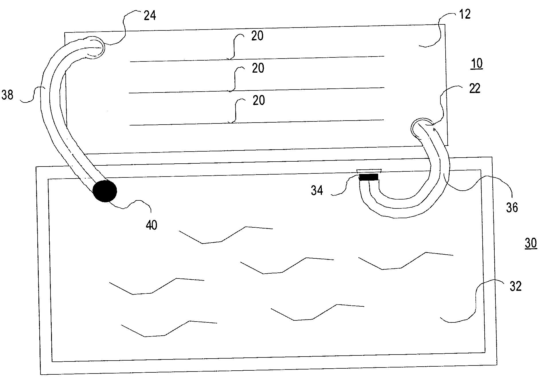 Apparatus and method for solar heating of a pool of water