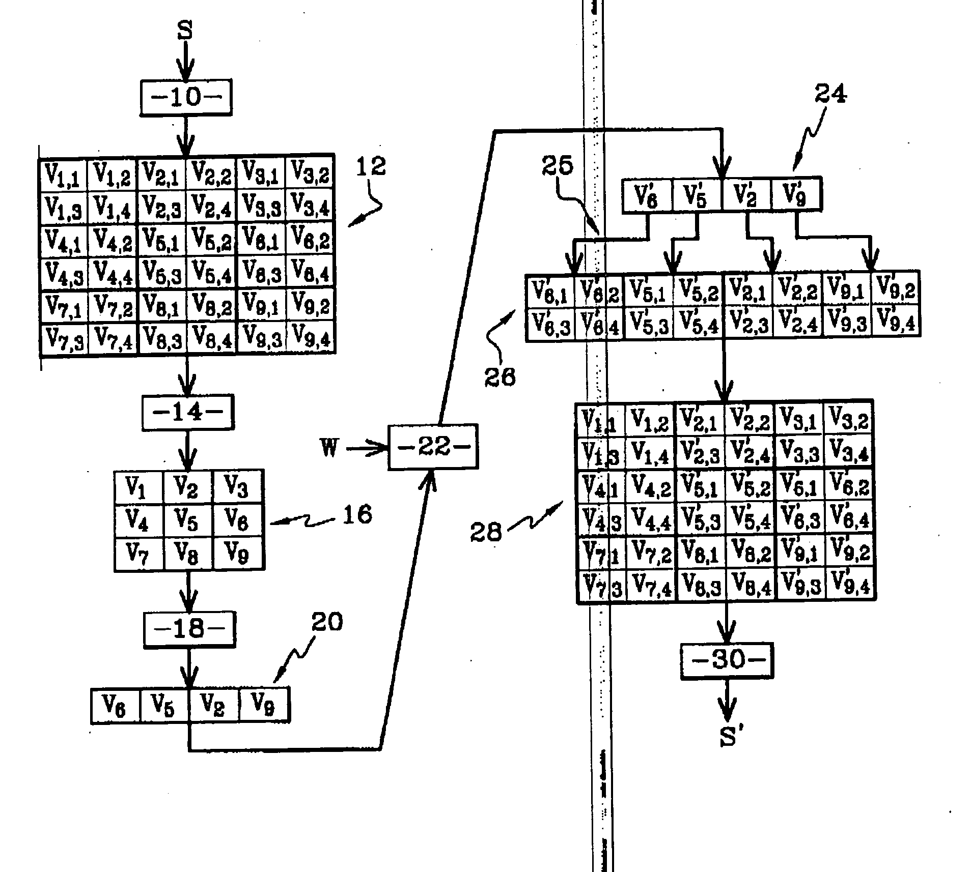 Method of watermarking a video signal, a system and a data medium for implementing said method, a method of extracting the watermarking from a video signal, and system for implementing said method
