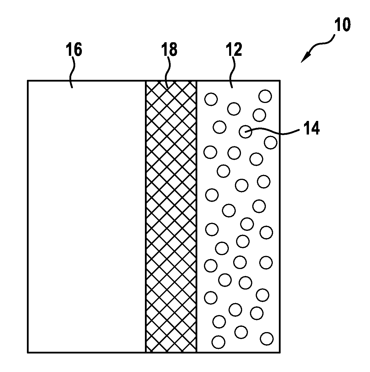 Process for producing an electrode for an electrochemical energy storage means and electrode