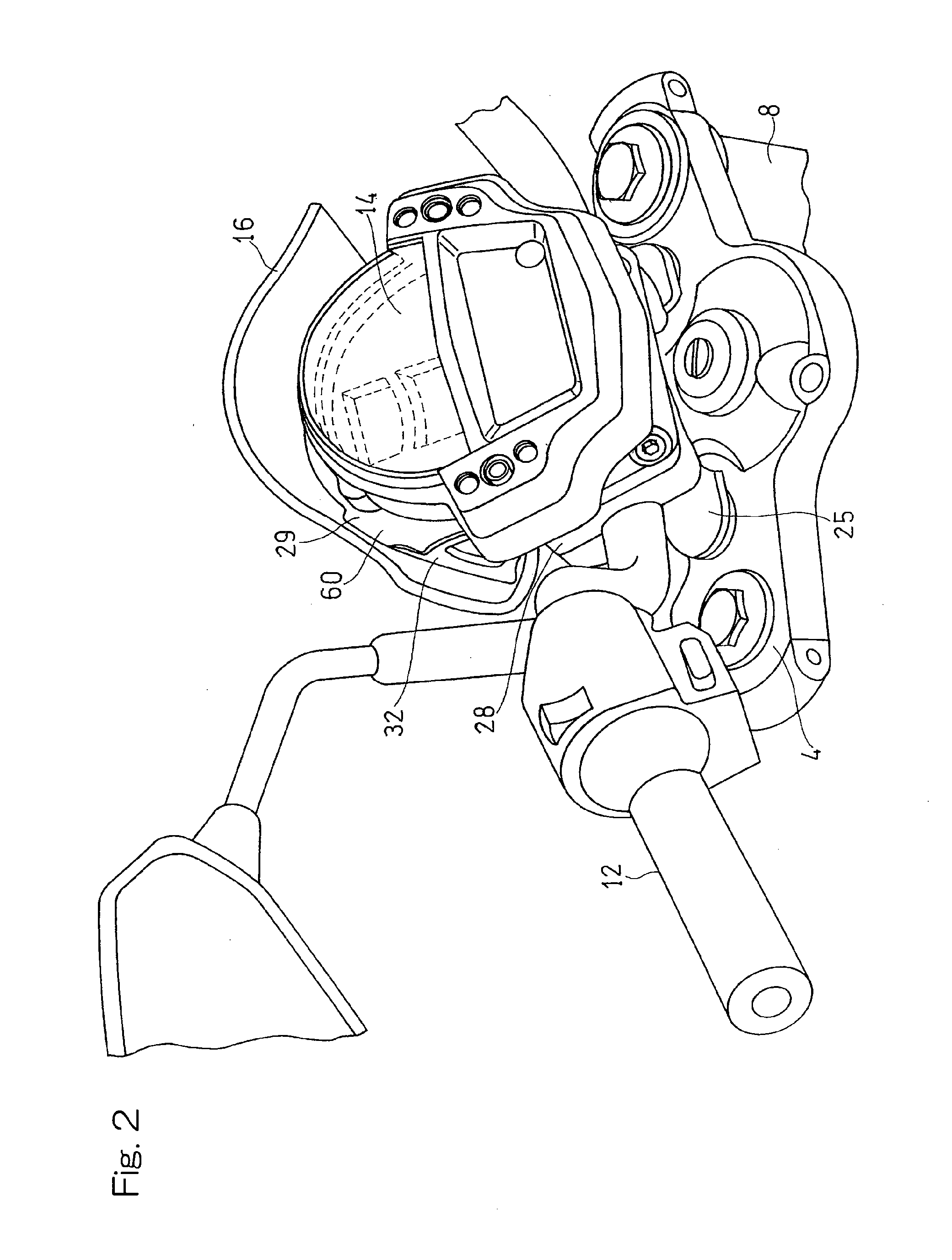 Vehicle handlebar support structure