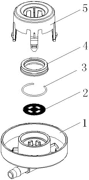 A water supply device for a beverage machine