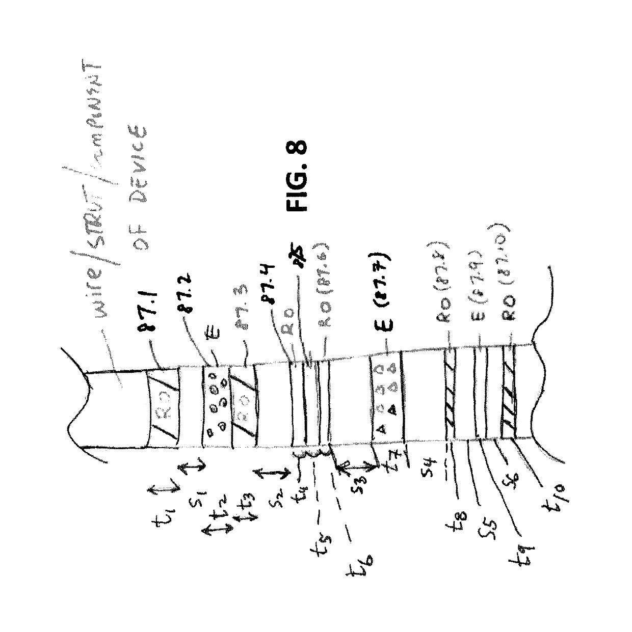 Filters with echogenic characteristics