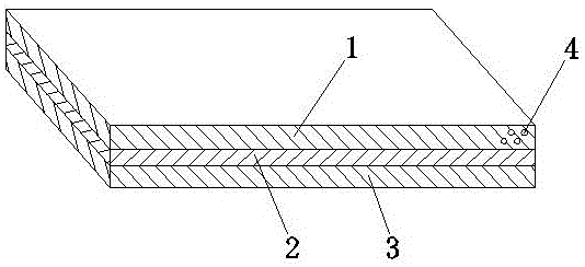 Water-cooling gadolinium-containing lined adhesive neutron shield glass