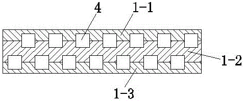 Water-cooling gadolinium-containing lined adhesive neutron shield glass