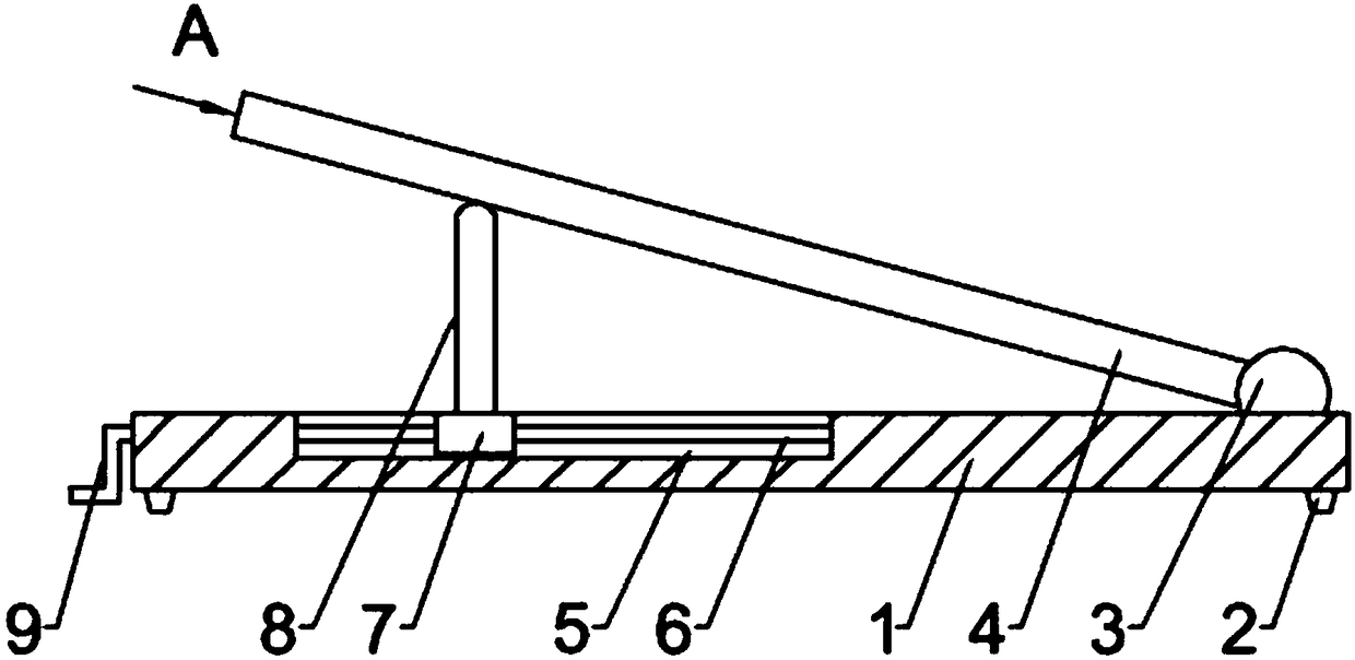 Airing frame for preparation of sweet potato dried product