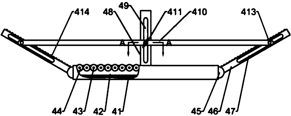 Airing frame for preparation of sweet potato dried product