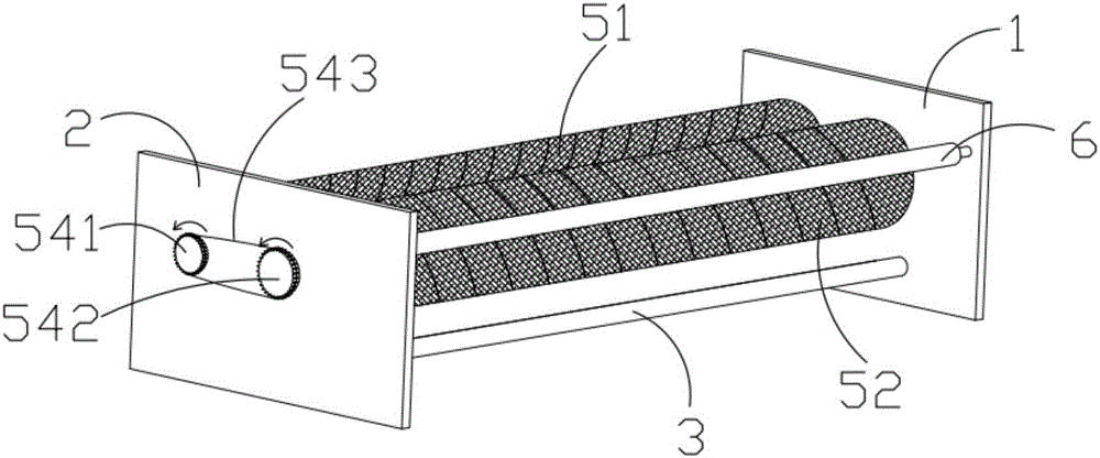 Embedded rolling-up device for water-jet loom