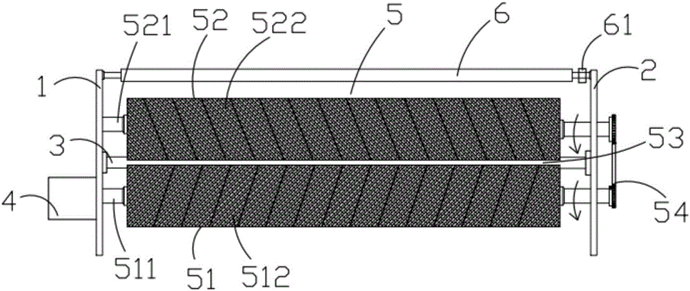 Embedded rolling-up device for water-jet loom