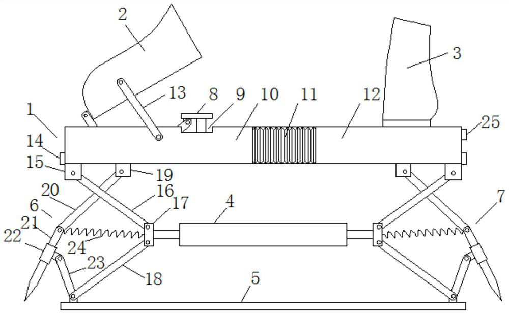An auxiliary walking device for garden management and its use method