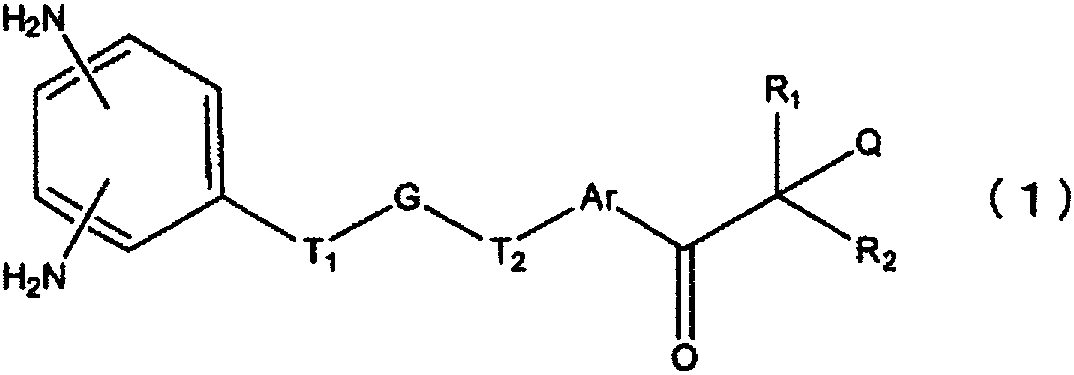 Novel diamine compound having radical generation ability and base generation ability, and novel imide polymer using said novel diamine compound as starting material