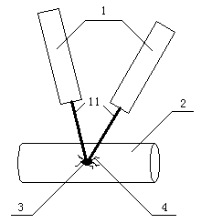 Method for contactlessly breaking polycrystalline silicon