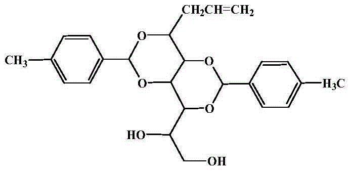 Preparation method of 1,3-2,4-di(p-methyl)benzylidene-1-allyl sorbitol