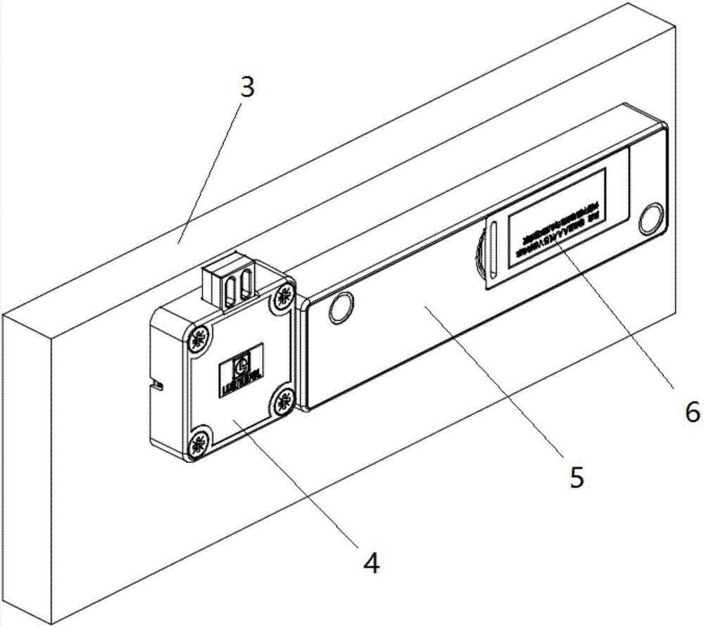 Card swiping electronic coded lock