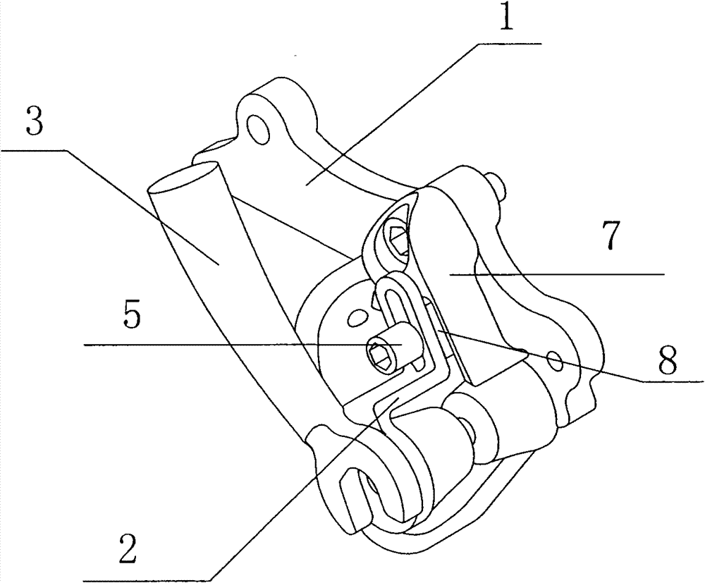 Folding fixing buckle of folding bicycle