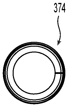 Medical delivery device with axially expandable drive band