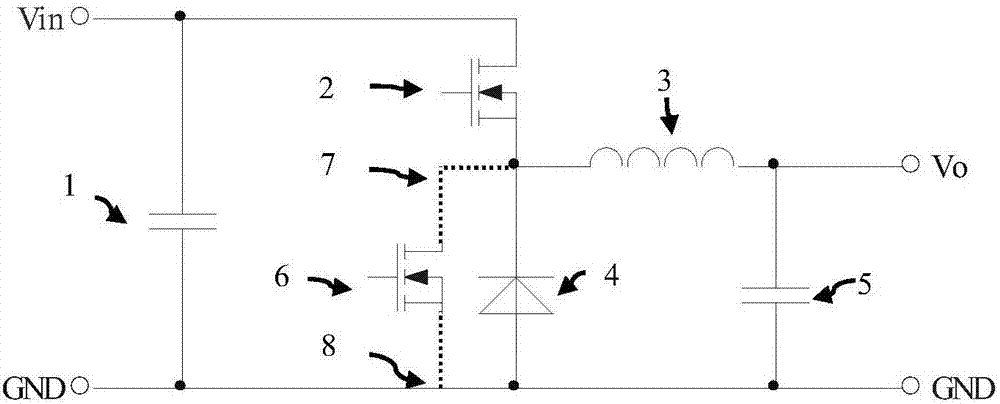 Buck converter synchronization rectification drive circuit and control method