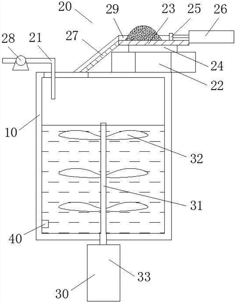 Mixing device capable of realizing automatic and quantitative feeding