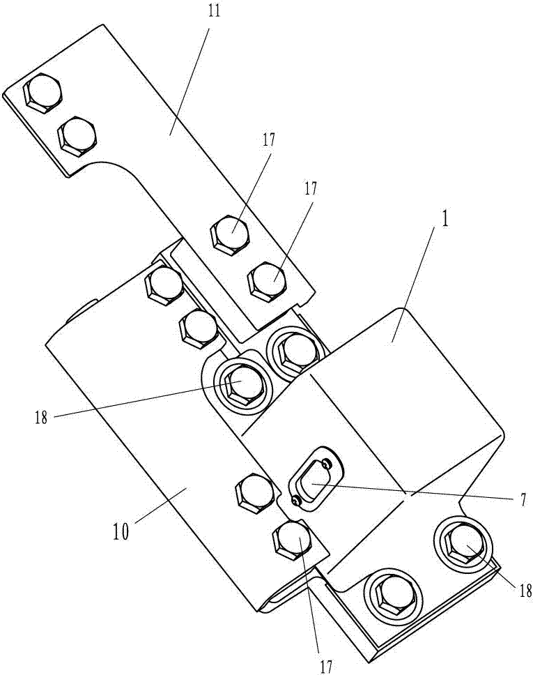 Gearbox grounding device for train