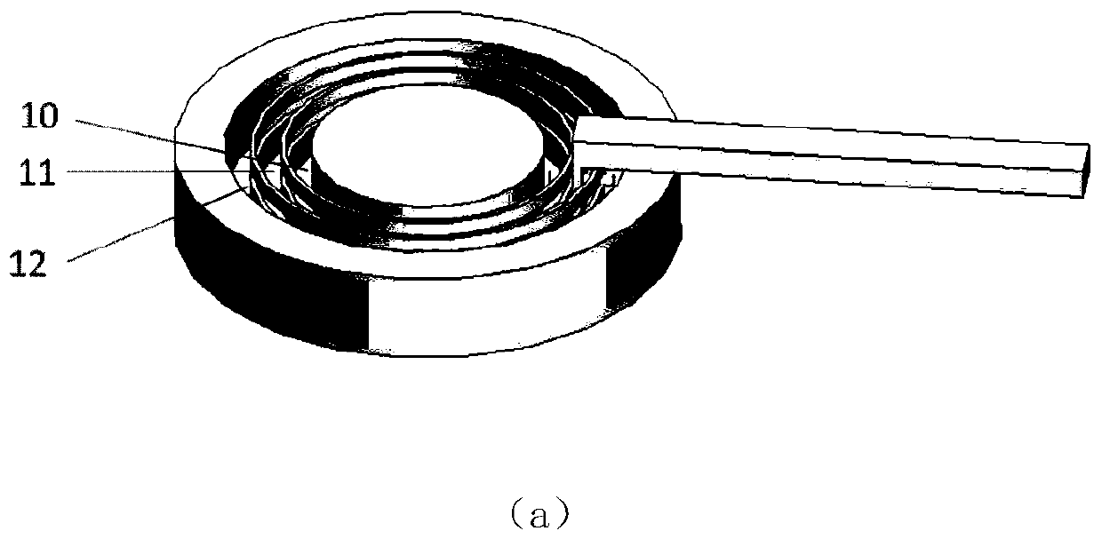 An azimuth/radial adjustable vortex wave receiving antenna bracket