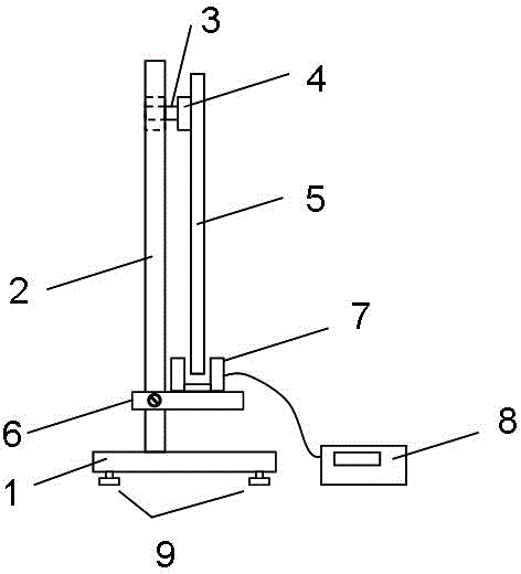 Experimental instrument for parallel axis theorem