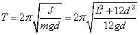 Experimental instrument for parallel axis theorem