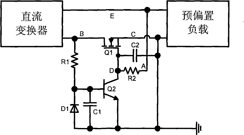 Simple and reliable pre-bias load starting circuit