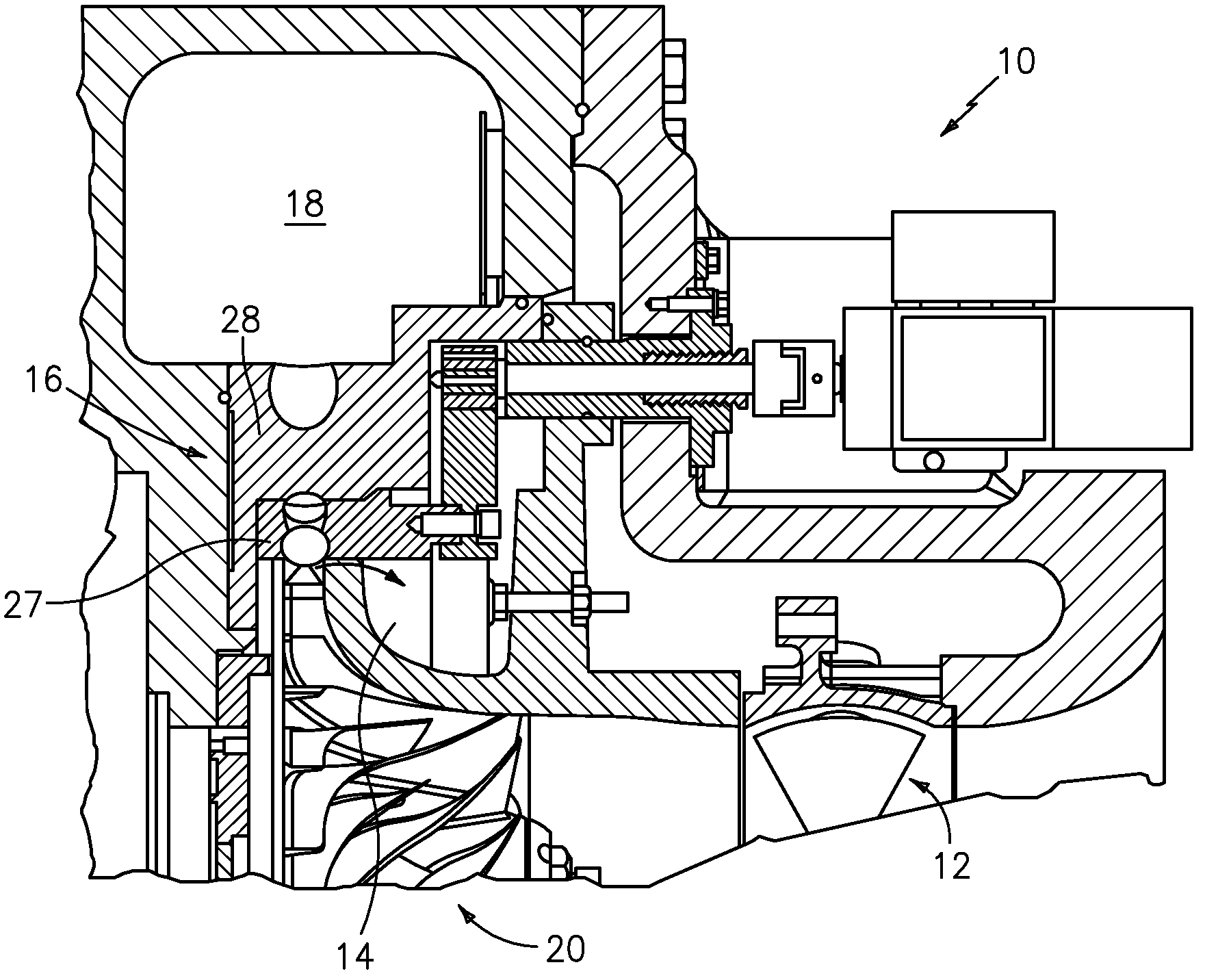 Centrifugal compressor performance by optimizing diffuser surge control and flow control device settings