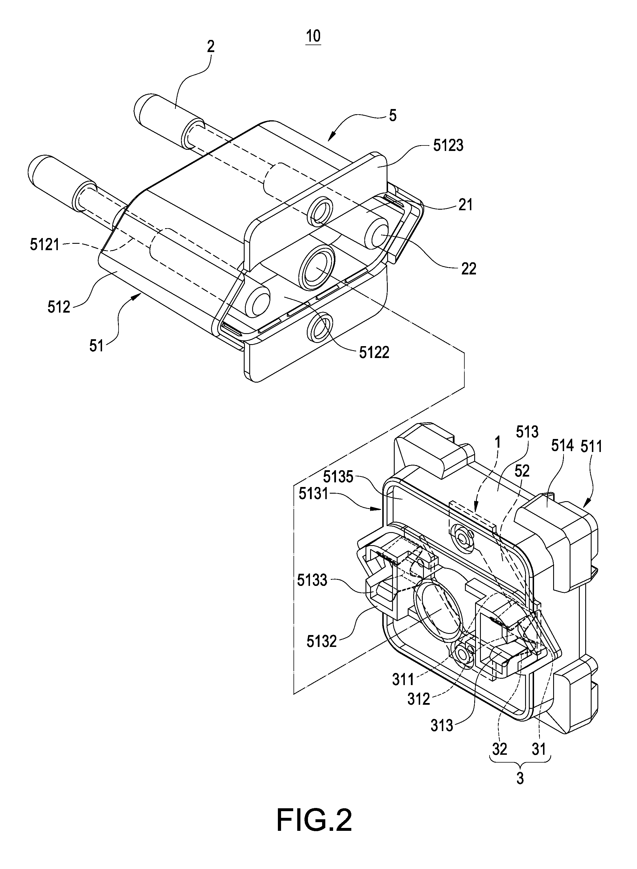 Power device and plug structure thereof