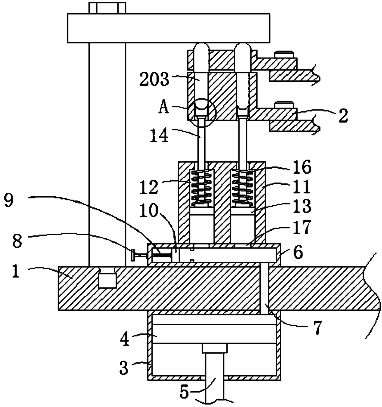 Capsule locking device for fully-automatic capsule filling machine